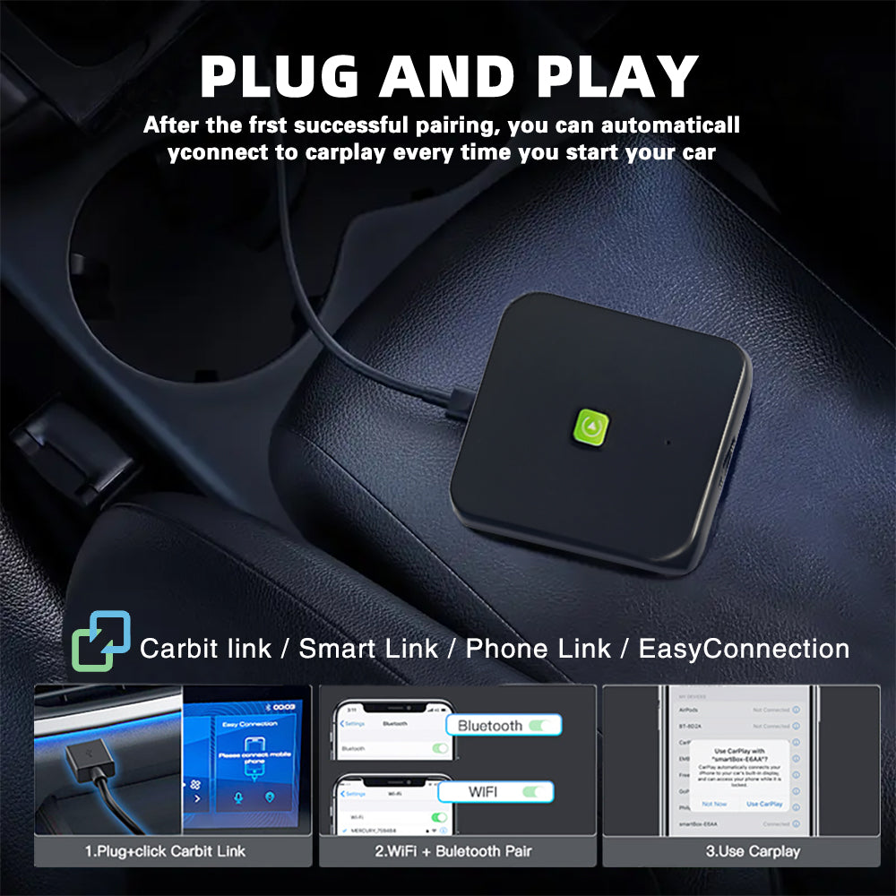 carbitlink to wireless carplay adapter for Chery, Jetway, Geely, GAC、changan