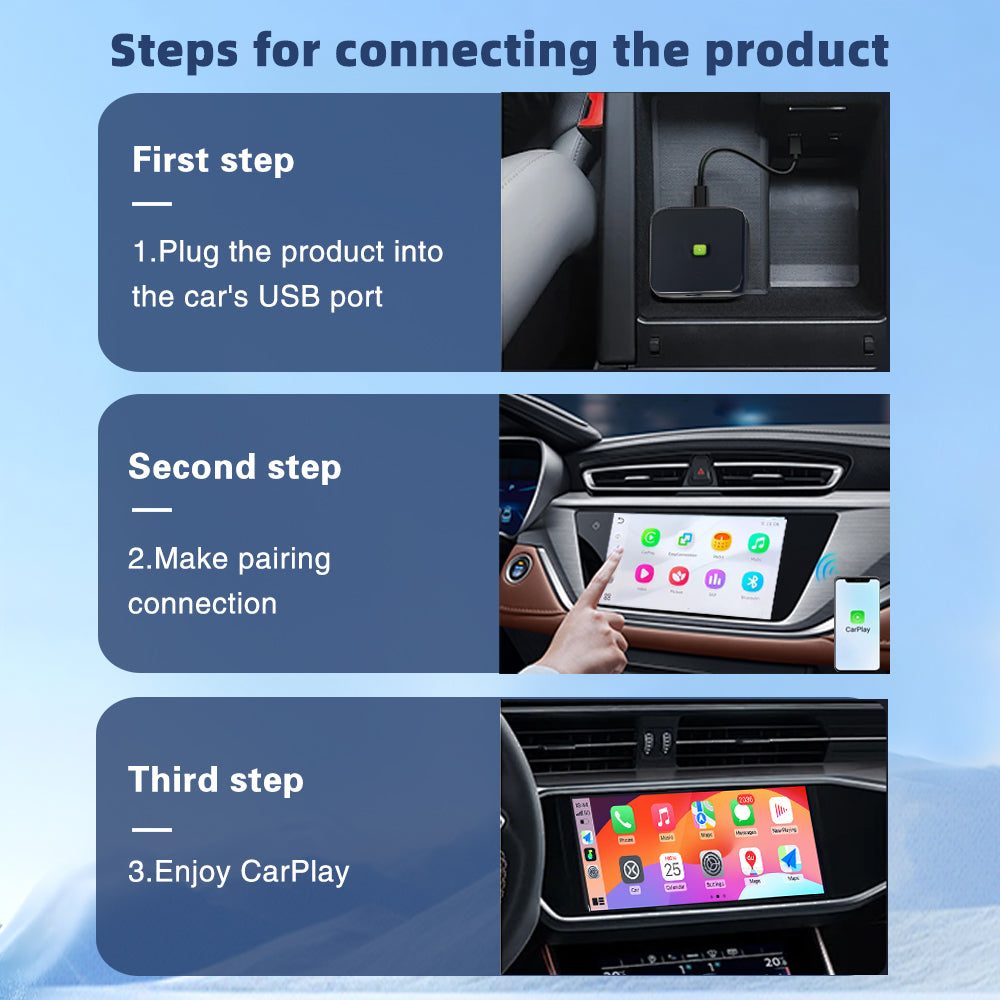 carbitlink to wireless carplay adapter for Chery, Jetway, Geely, GAC、changan