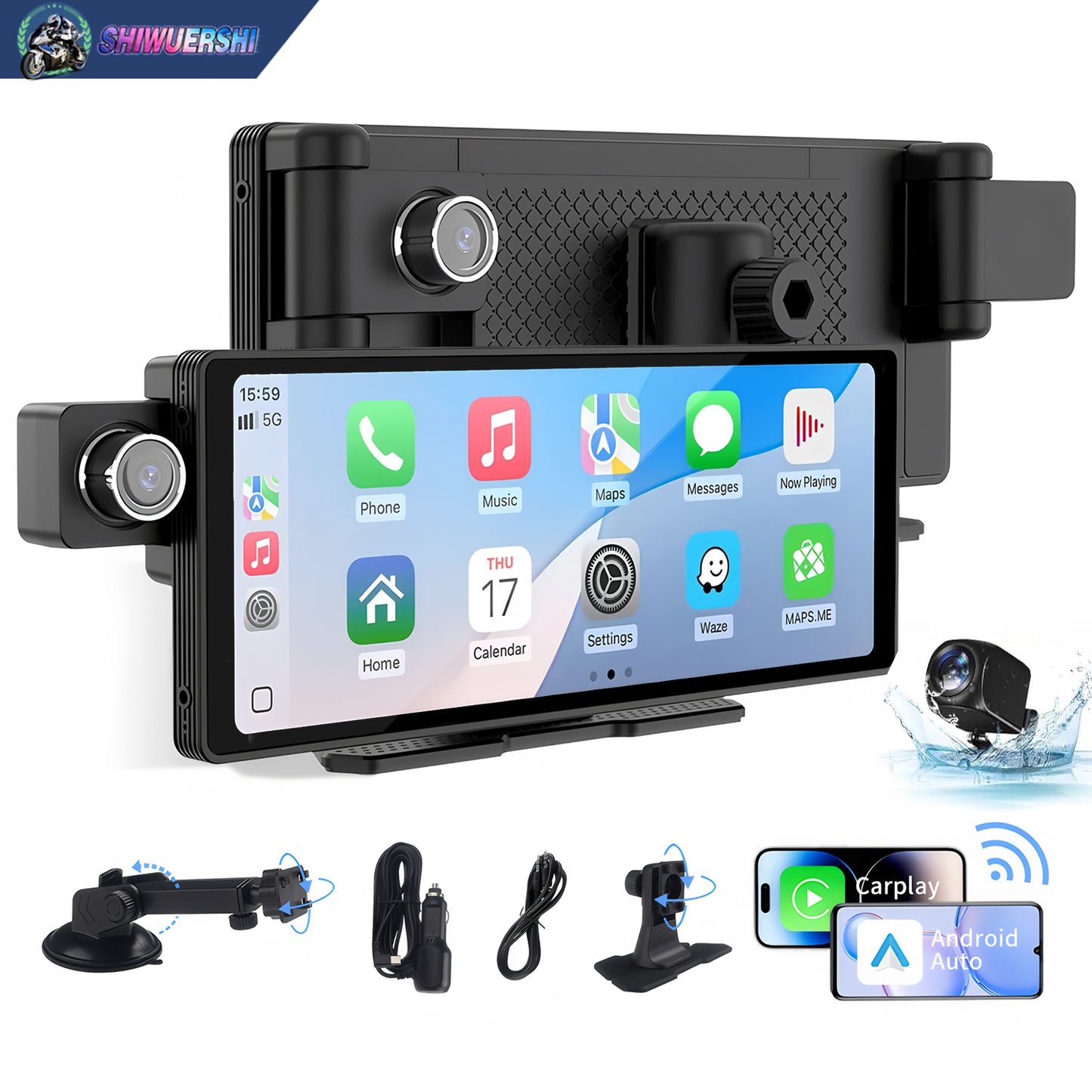 10.26inch wireless carplay Android Auto Three cameras
