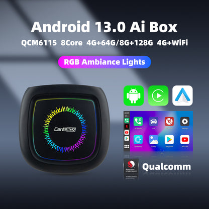 Wireless CarPlay & Android Auto ai box 4+64GB/8+128GB