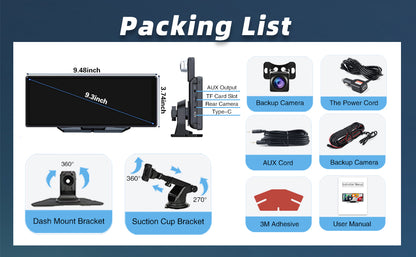 9.3 inch Wireless CarPlay & Android Auto IPS Touch screen