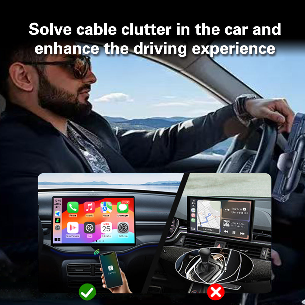 Wireless iPhone CarPlay Android Auto Adapter