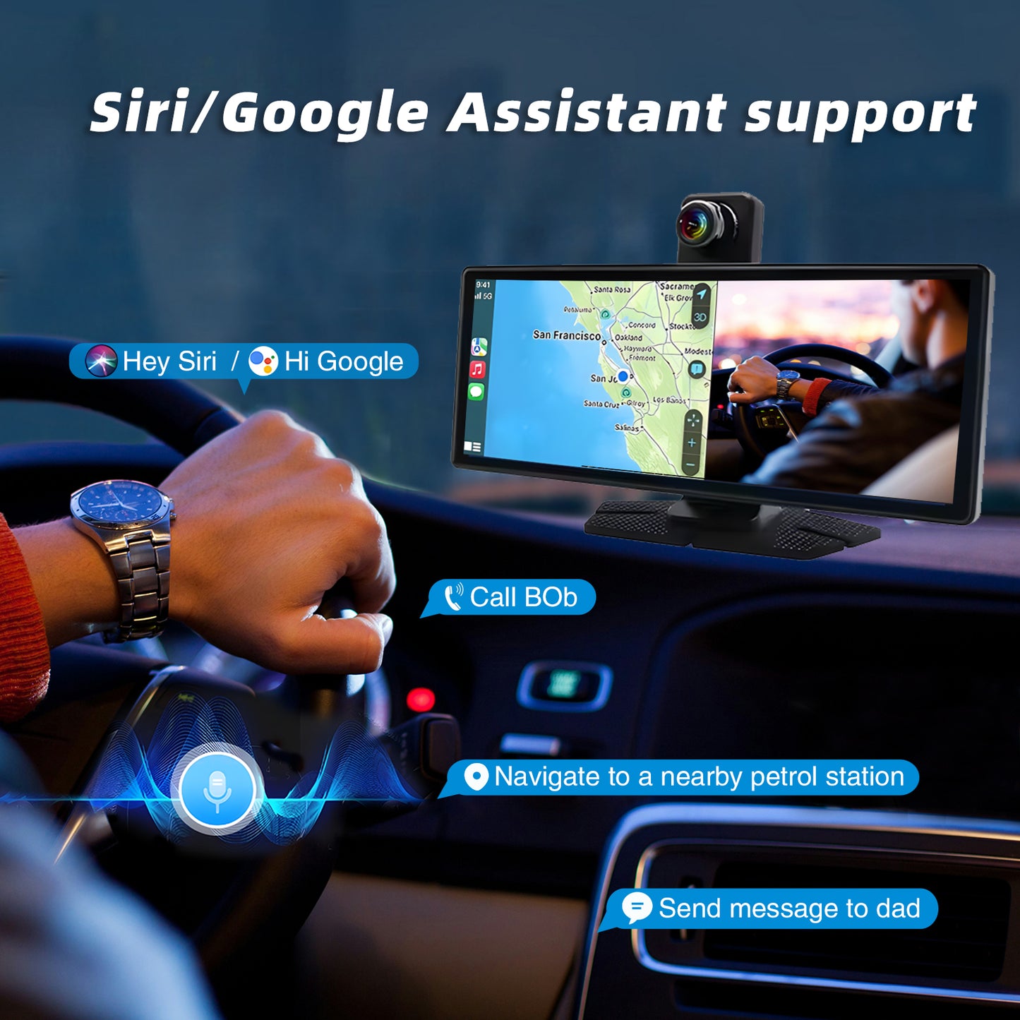 9.3 inch Wireless CarPlay & Android Auto IPS Touch screen