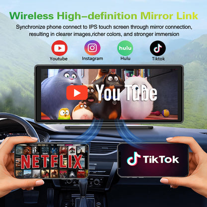 10.26inch wireless carplay Android Auto Three cameras