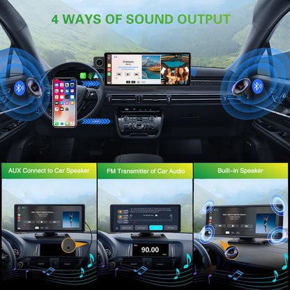10.26inch wireless carplay Android Auto Three cameras