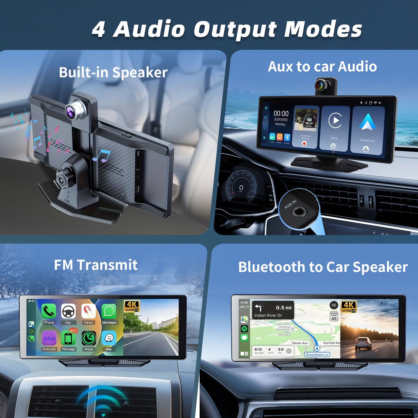 9.3 inch Wireless CarPlay & Android Auto IPS Touch screen