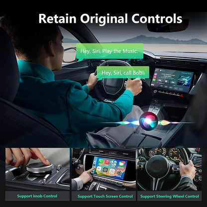 Wireless iPhone CarPlay Android Auto Adapter