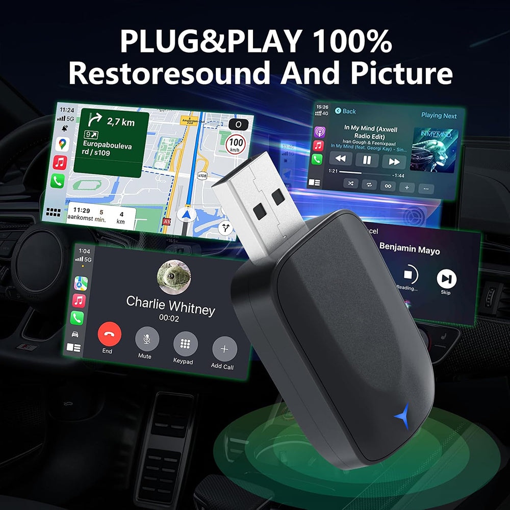 Wireless iPhone CarPlay Android Auto Adapter