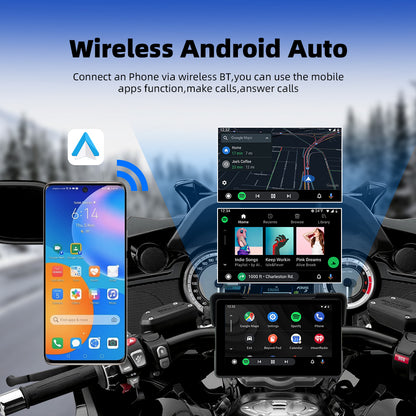 7inch motorcycle&carplay android auto Android 13 system 2+16GB with YouTube TikTok Netflix