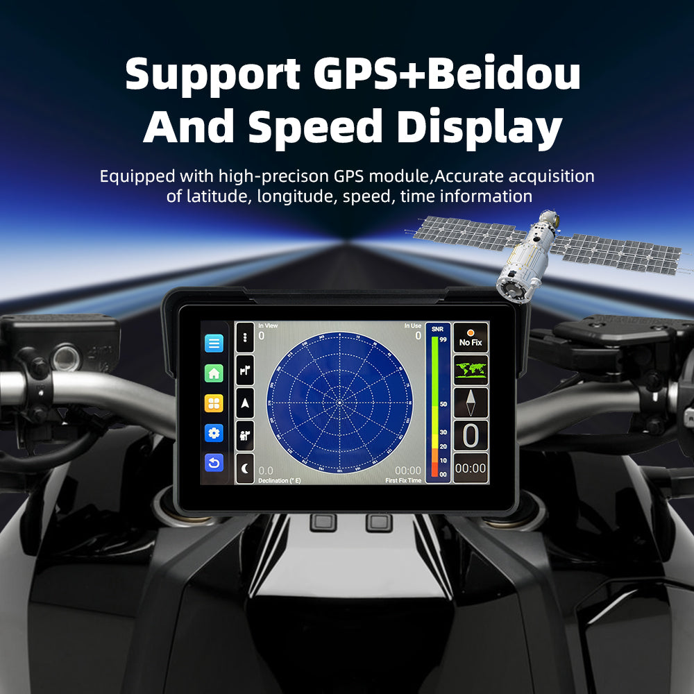 7inch motorcycle&carplay android auto Android 13 system 2+16GB with YouTube TikTok Netflix