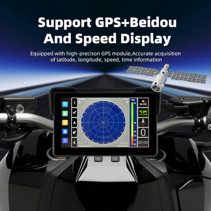 7inch motorcycle&carplay android auto Android 13 system 2+16GB with YouTube TikTok Netflix