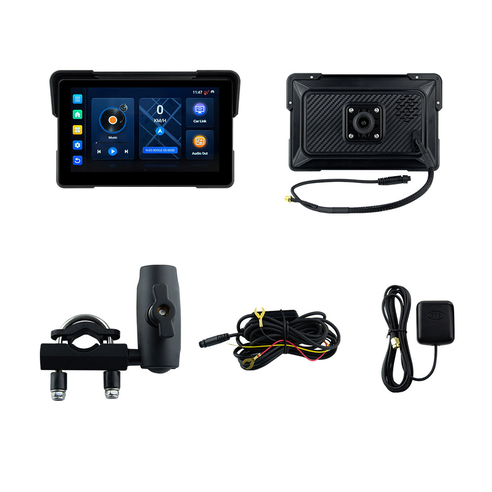 7inch motorcycle&carplay android auto Android 13 system 2+16GB with YouTube TikTok Netflix