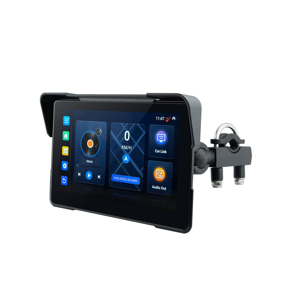 7inch motorcycle&carplay android auto Android 13 system 2+16GB with YouTube TikTok Netflix