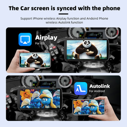 6.25 inch wireless motorcycle Apple CarPlay and Android Auto  screen