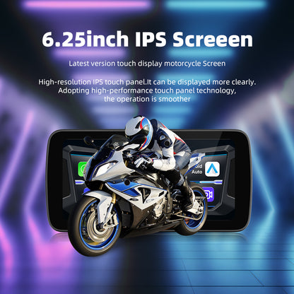 6.25 inch wireless motorcycle Apple CarPlay and Android Auto  screen
