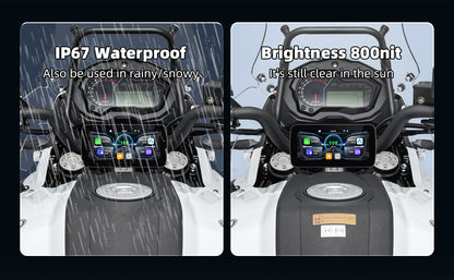 6.25 inch wireless motorcycle Apple CarPlay and Android Auto  screen