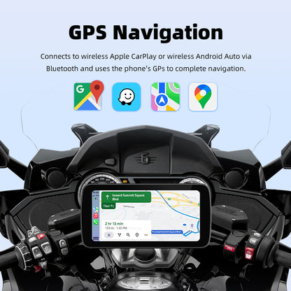 6.25 inch wireless motorcycle Apple CarPlay and Android Auto  screen