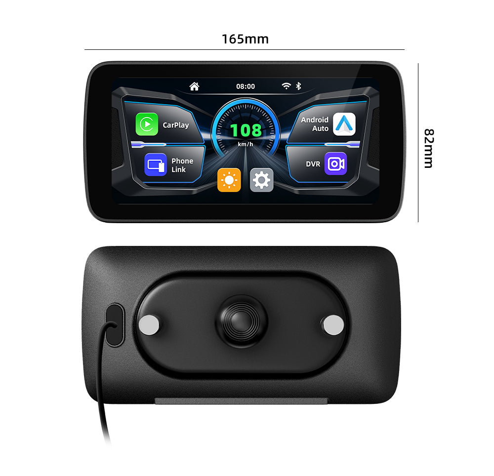 6.25 inch wireless motorcycle Apple CarPlay and Android Auto  screen