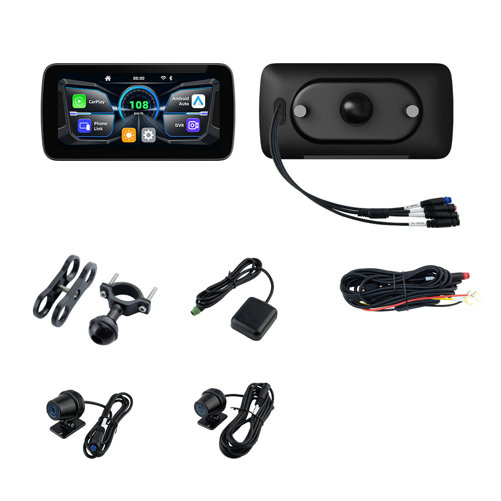 6.25 inch wireless motorcycle Apple CarPlay and Android Auto  screen